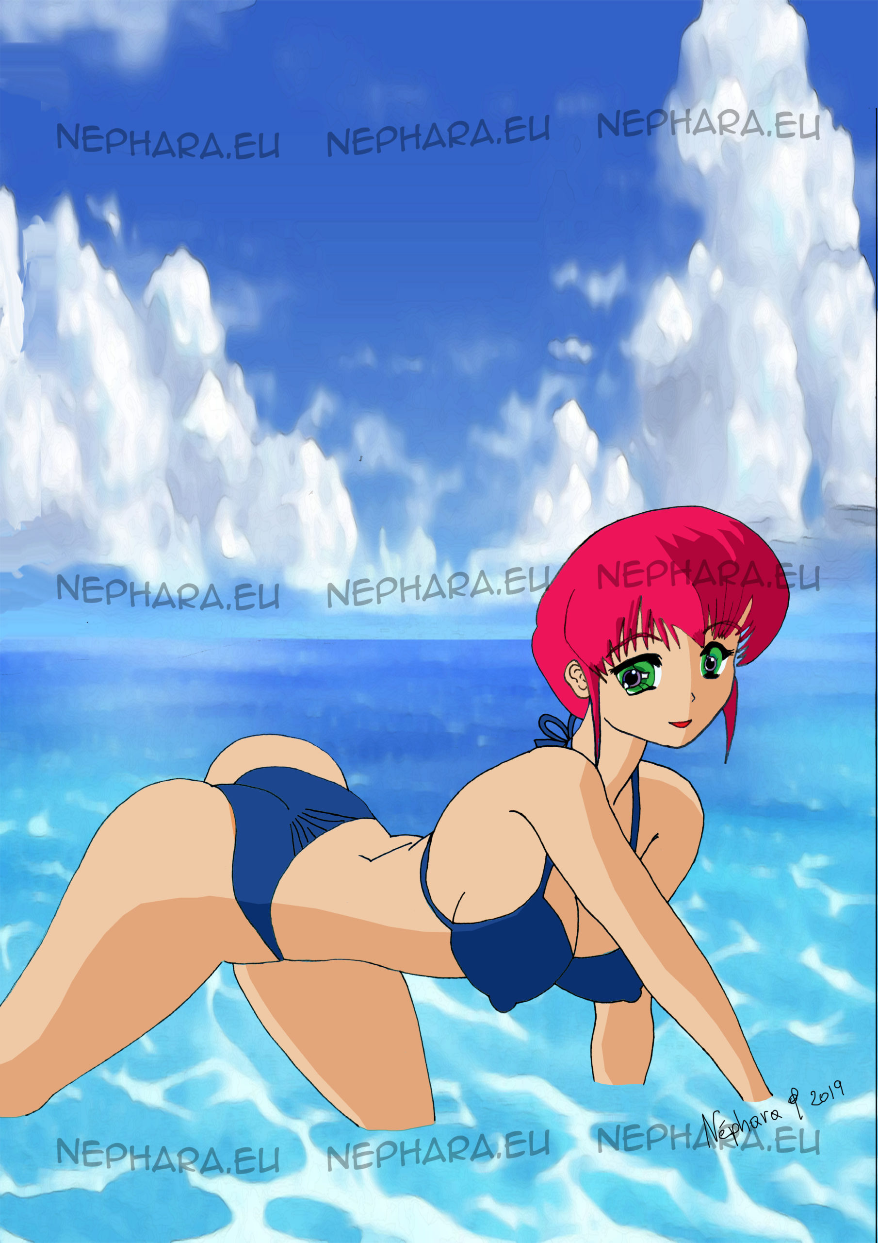 Beach Girl By Nephara