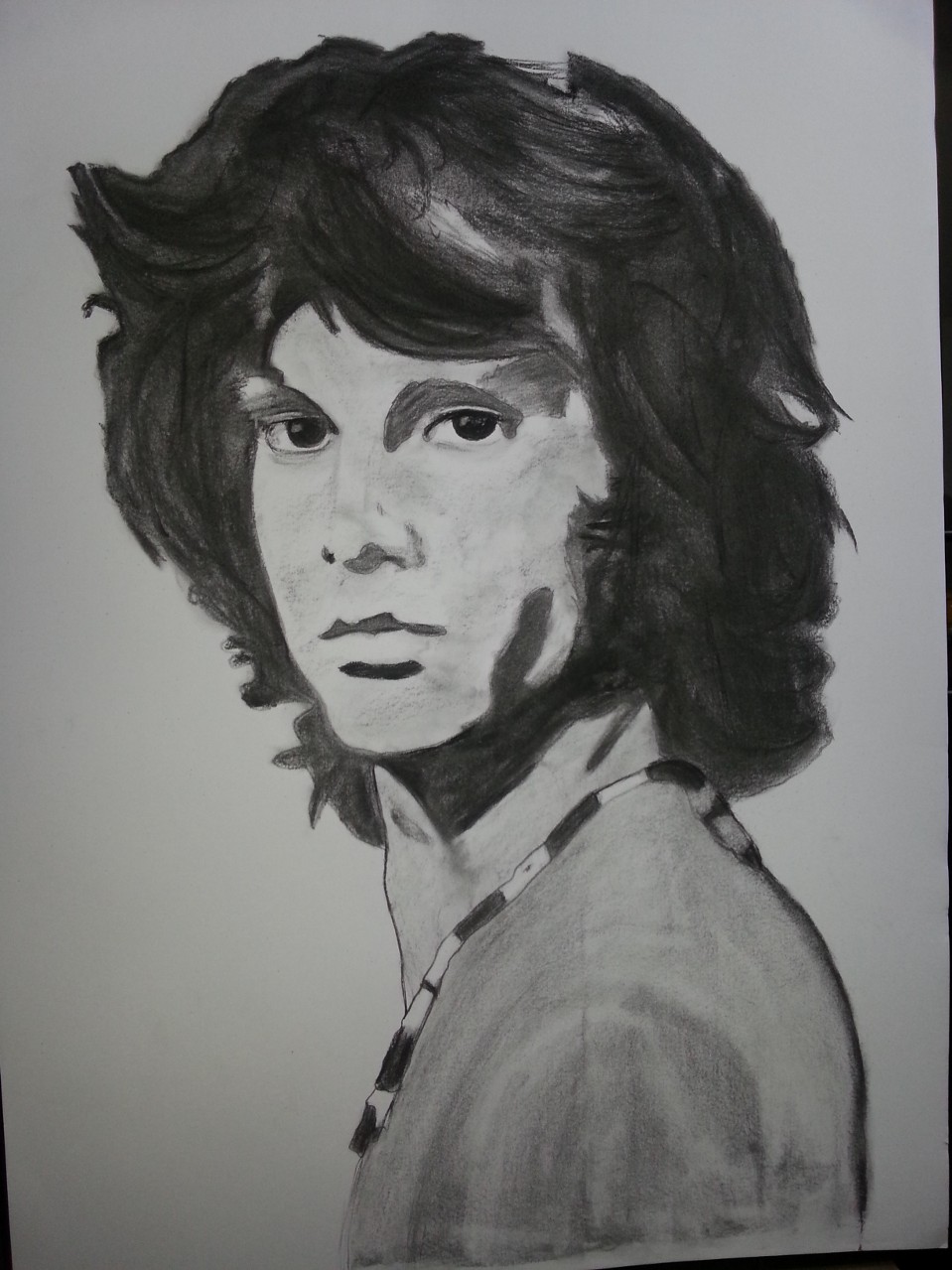 Jim Morrison Charcoal By Nephara 2014