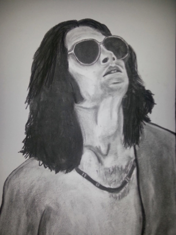 Jim Morrison "The Doors" Charcoal By Nephara 2014