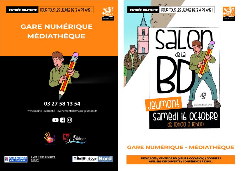 Salon de la BD de Jeumont Samedi 16 octobre 2021